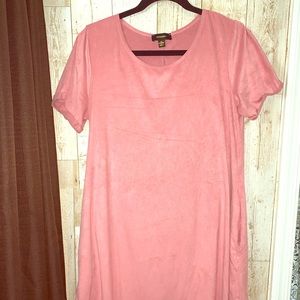 Velvet/Suede Pink Dress